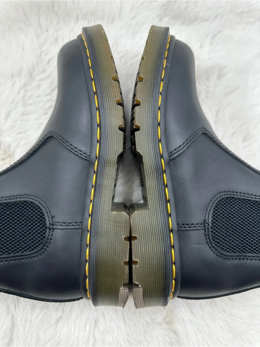 Dr. Martens 2976 SR Chelsea Boots Black Leather safety‎ men’s size 6